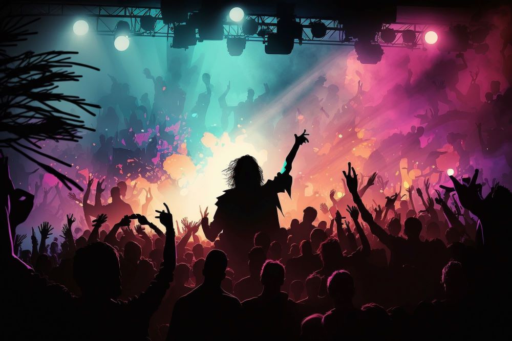 A colourful concert illustration.